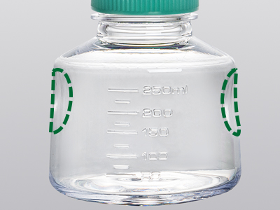 两侧易握式设计，符合人体工程学，便于握取